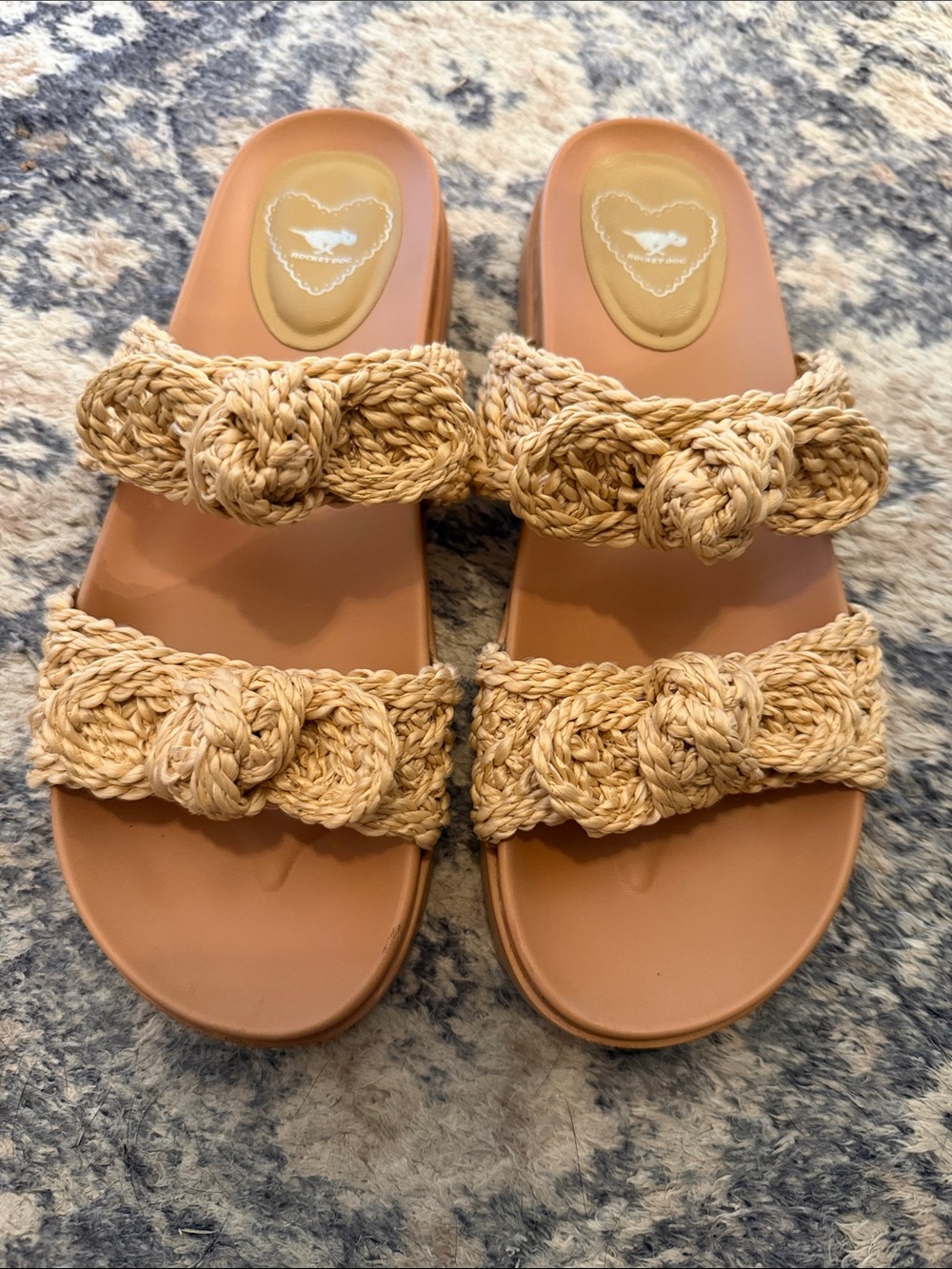 Rocket Dog Tan Braided Slide Sandals